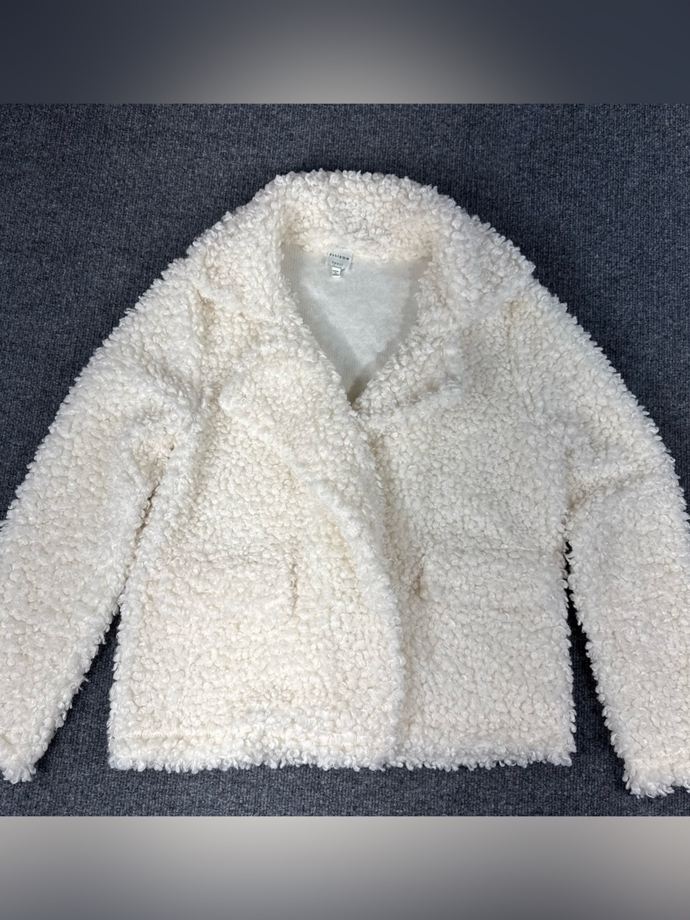 Ellison Cream Knit Sweater with Textured Collar